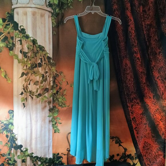 EUC: Juniors' Ruby Rox sz Large Teal High-Low Dress - Picture 2 of 3